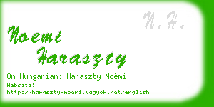 noemi haraszty business card