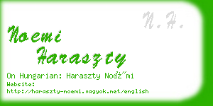 noemi haraszty business card